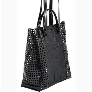 Helmut Lang black leather bag